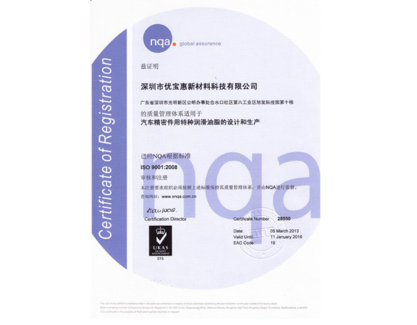 ISO 9001:2008 Quality Management System